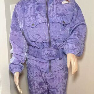 Vintage NILS Women’s Size 6 Skiwear Jacket & Pants Iridescent 80's